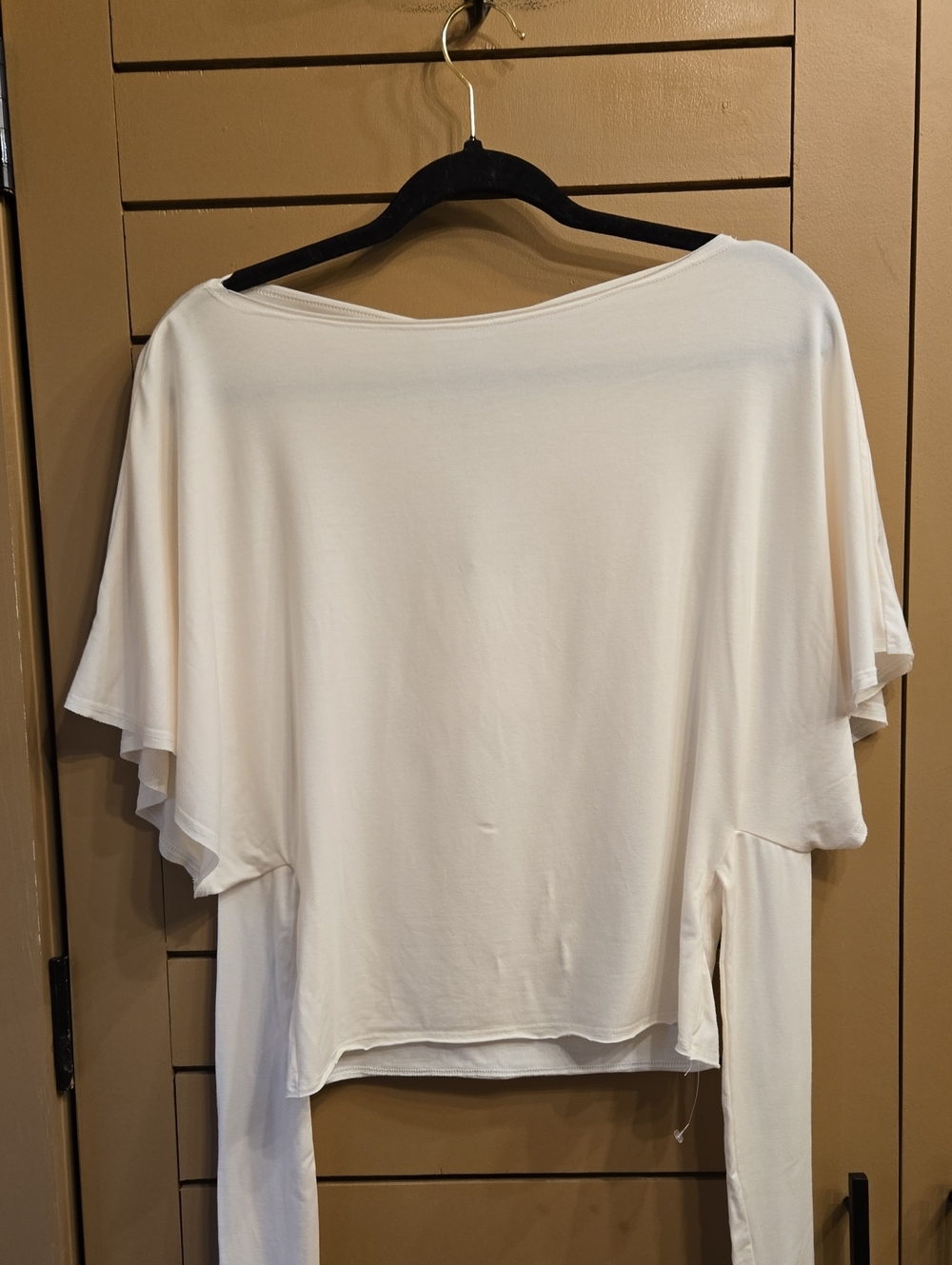 Reformation Avery Knit Flutter Sleeve Top Size Medium - Picture 5 of 9